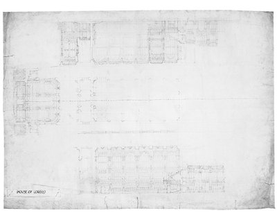 Design for the East, West and North Elevations of the House of Lords, c.1842 by Charles Barry