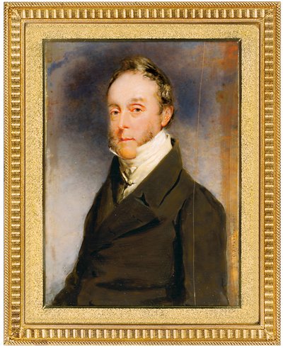 George Hay Hawkins Pennant in Brown Coat, White Waistcoat and High Collared White Shirt, Camden Town, London, 1864 by Charles Basebe