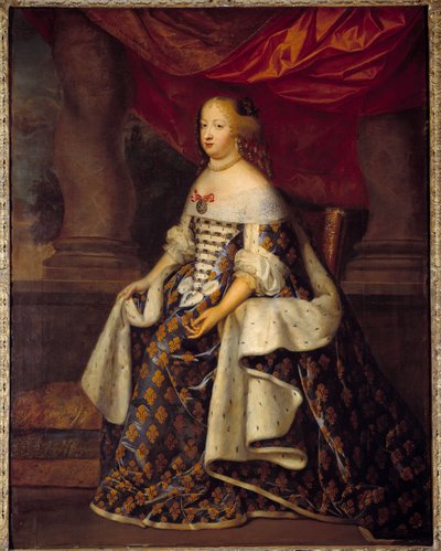 Portrait of Marie Therese of Austria, Queen of France by Charles Beaubrun