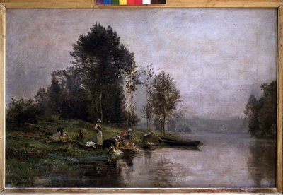Misty morning on the Oise by Charles Beauverie