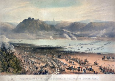 The Passage of the River Chambal by the British Indian Army by Charles Becher Young