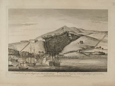 A South View of Fort Royal in the Island of Guadaloupe, 1759 circa by Charles Benazech