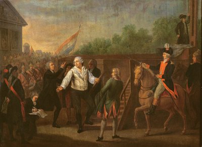Louis XVI at the Foot of the Scaffold, 21st January 1793 by Charles Benazech
