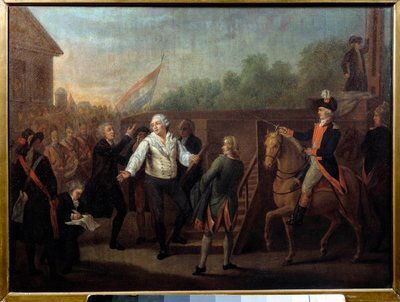Louis XVI Went to the Scaffold on 21 January 1793 by Charles Benazech