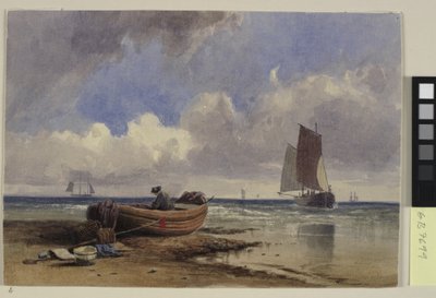 Fishing Boat on the Shore at Hastings by Charles Bentley