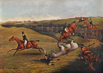 Plate V: Grand Leicestershire Steeplechase by Charles Bentley