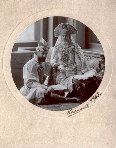Grand Duke Alexander Mikhailovich and Grand Duchess Xenia Alexandrovna of Russia by Charles Bergamasco