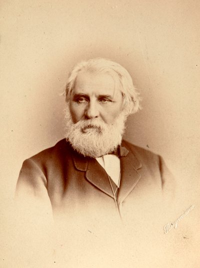 Ivan Turgenev, Russian author, late 19th century by Charles Bergamasco