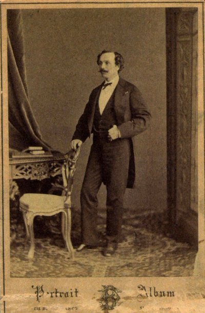 Marius Petipa, Russian ballet dancer and choreographer, c1855 by Charles Bergamasco
