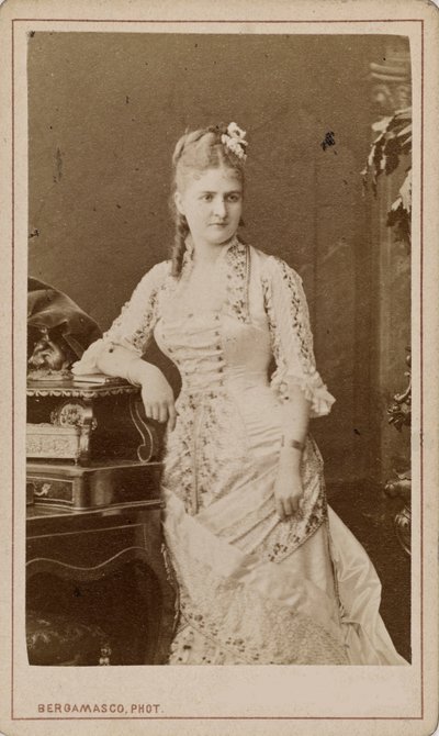 Portrait of the Opera Singer Caroline Salla by Charles Bergamasco