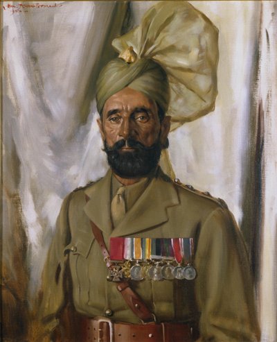 Subadar Khudadad Khan VC, 10th Baluch Regiment by Charles Bevan