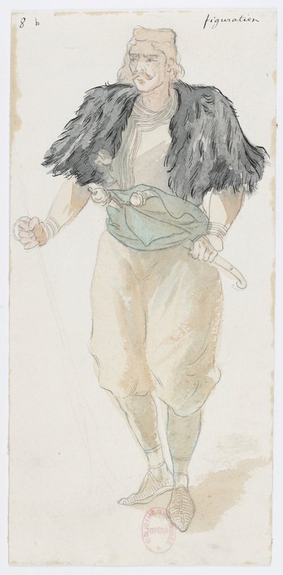 Holmès - The Black Mountain - Costume Designs by Charles Bianchini - 08b. Figuration by Charles Bianchini