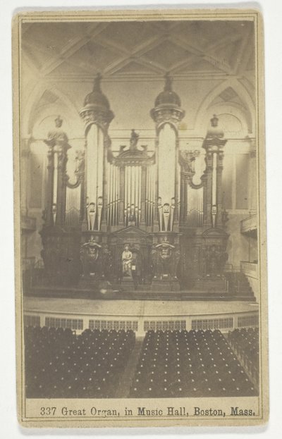 Great Organ, in Music Hall, Boston, Mass by Charles Bierstadt