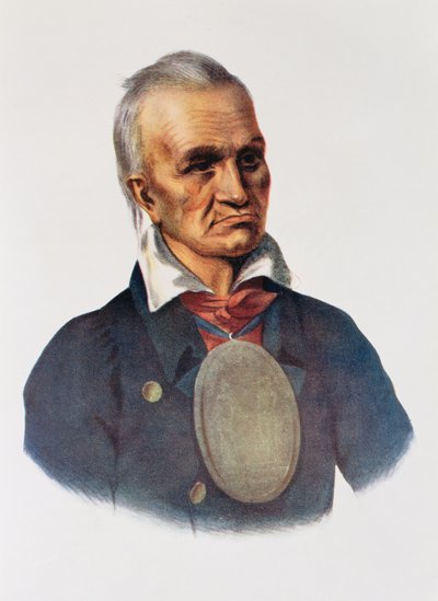 Red Jacket, Seneca War Chief, 1828, illustration from 