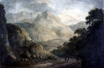 Landscape: A Rocky Stream with Wooded Banks, 19th Century by Charles Branwhite