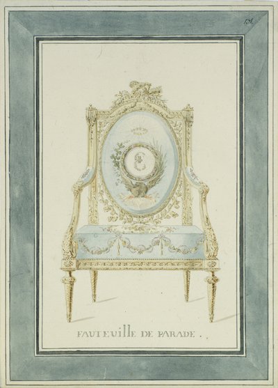 Throne Design for the Catherine Palace in Tsarskoye Selo by Charles Cameron