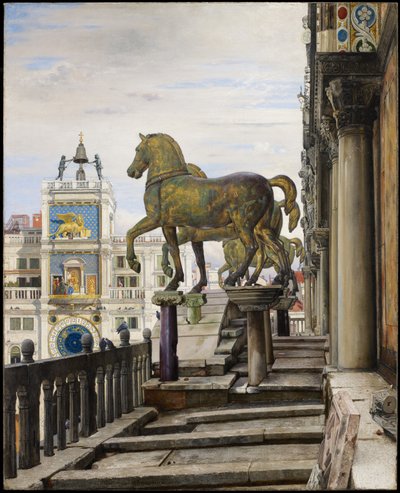 The Bronze Horses of San Marco, Venice, 1876 by Charles Caryl Coleman