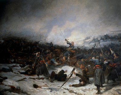 Franco-Prussian War of 1870: The Battle of Laigny on December 2 by Charles Castellani