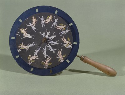 The Phenakisticope with a cherub design card by Charles Chevalier