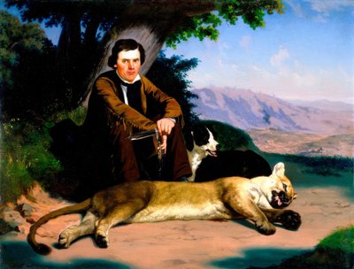 Ch. Ch. Nahl, Peter Quivey and the Mountain Lion by Charles Christian Nahl