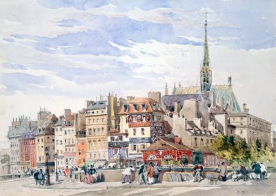 Saint Chapelle and Palace of Justice by Charles Claude Pyne