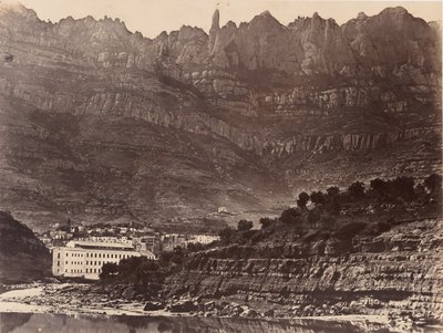 Monserrat, General View of the Mountain from Monistrol, 1860 by Charles Clifford