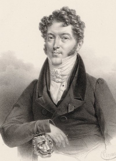 Portrait of the Violinist and Composer Charles Philippe Lafont by Charles Constans