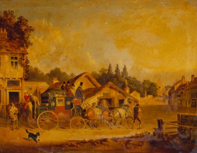 The Arrival of the York to London Royal Mail by Charles Cooper Henderson