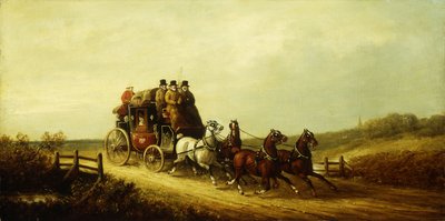 The London to Brighton Royal Mail on the Open Road by Charles Cooper Henderson