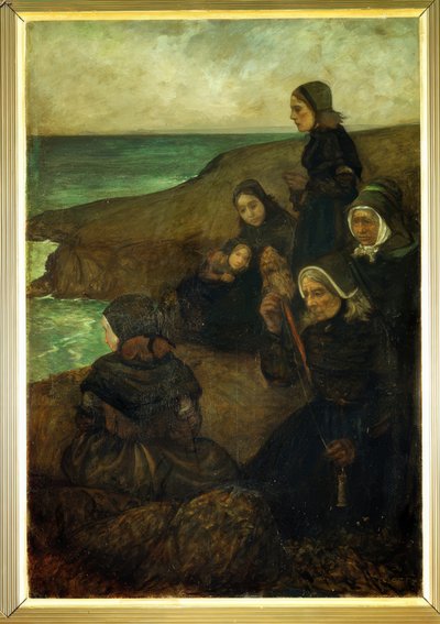 In the Country of the Sea – Triptych, Right Panel: Those Who Remain by Charles Cottet