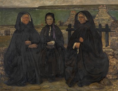 Breton Women in Mourning by Charles Cottet