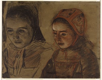 Breton Girls by Charles Cottet