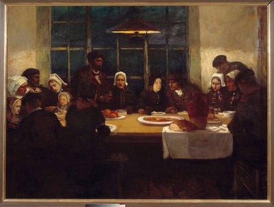 The Farewell Meal in the Land of the Sea by Charles Cottet