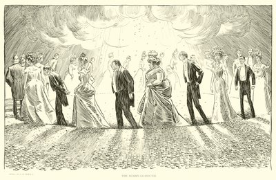 Illustration for The Social Ladder by Charles Dana Gibson