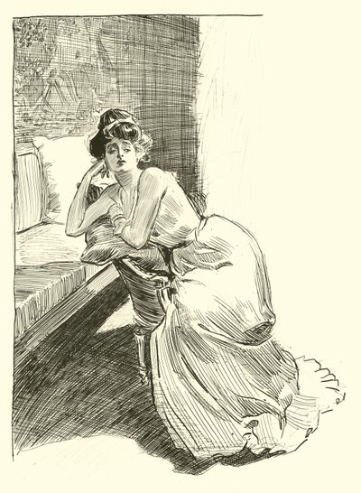 Illustration for The Social Ladder by Charles Dana Gibson