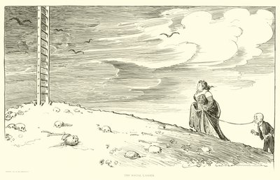 Illustration for The Social Ladder by Charles Dana Gibson