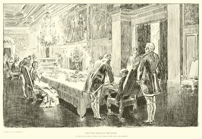Illustration for The Social Ladder by Charles Dana Gibson