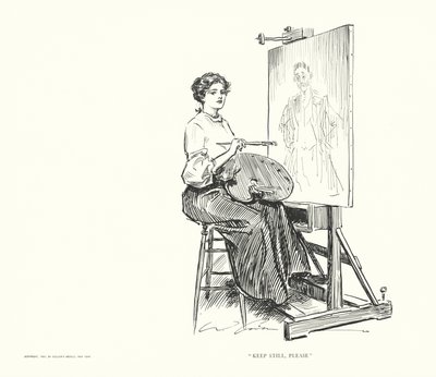 "Keep Still, Please" by Charles Dana Gibson
