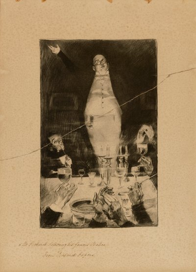 Mr. Pickwick Delivering His Famous Oration, from "Pickwick Papers" by Charles Dana Gibson