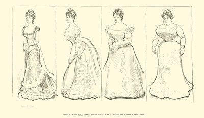 The girl who wanted a small waist by Charles Dana Gibson