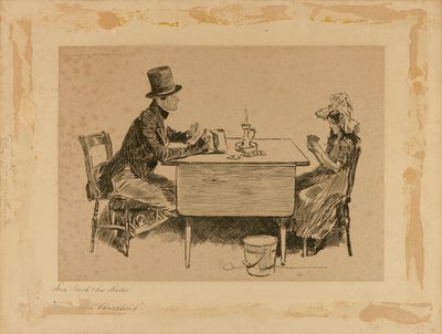 Tom Pinch and His Sister, from "Martin Chuzzlewit" by Charles Dana Gibson