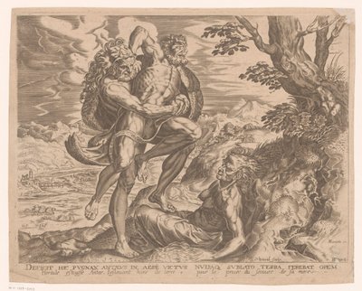 Hercules Wrestling with Antaeus by Charles David