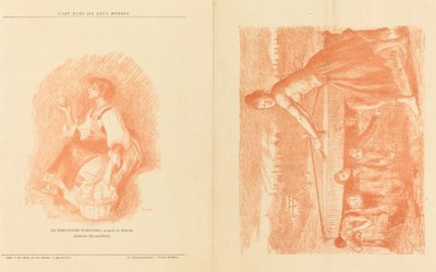 The Haystack; Young Leading Man! [recto] by Charles Decaux after John Lewis Brown