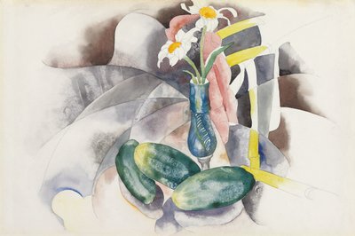 Flowers and Cucumbers, c.1924 by Charles Demuth