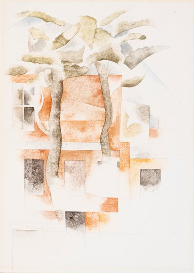 Houses Seen Through Trees by Charles Demuth