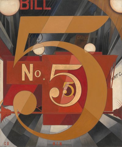 I Saw the Figure 5 in Gold by Charles Demuth