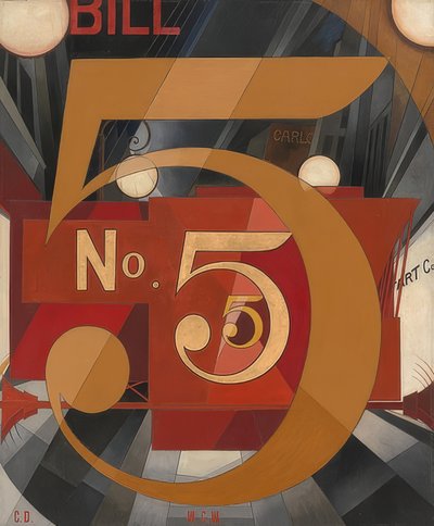 I Saw the Figure 5 in Gold by Charles Demuth