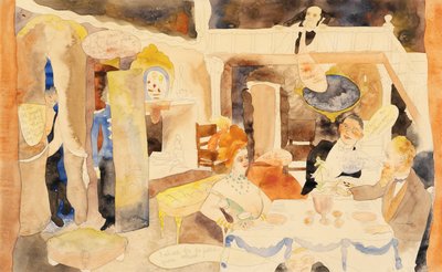 Lulu and Alva Schoen at Lunch, 1918 by Charles Demuth