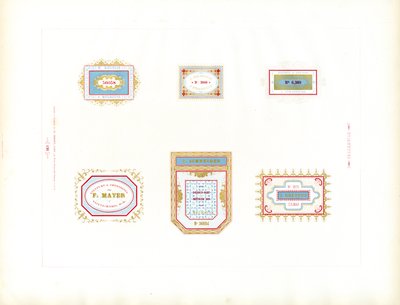 Collection of Business Labels by Charles Derriey