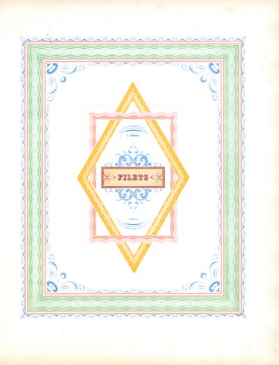 Multicolored Decorative Borders by Charles Derriey